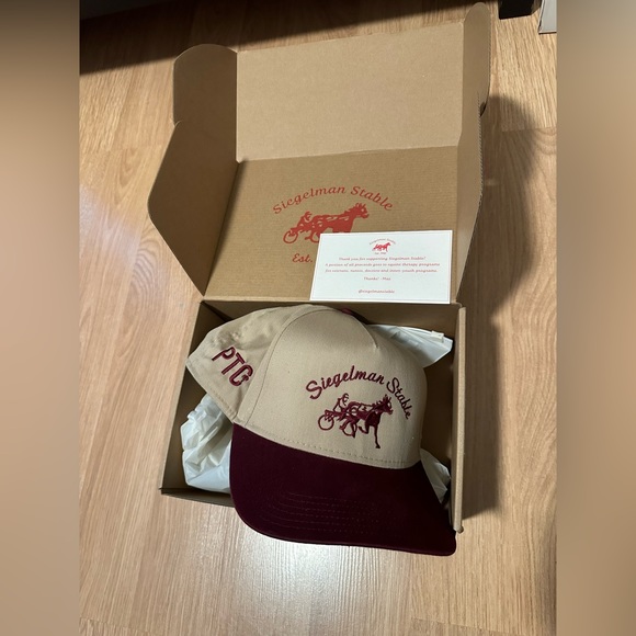 Brand New Siegelman Stable x Palm Tree Crew PTC COLLAB- khaki and maroon - Picture 1 of 1